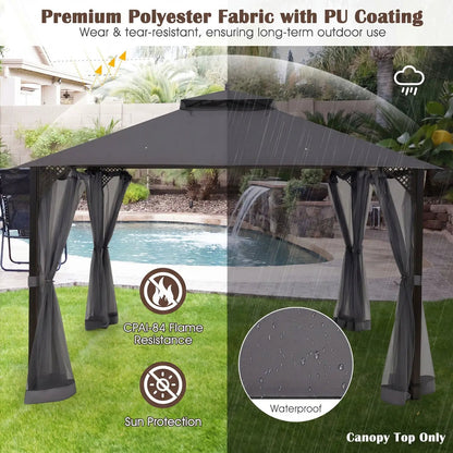 10x12 Gazebo Replacement Canopy with Vent