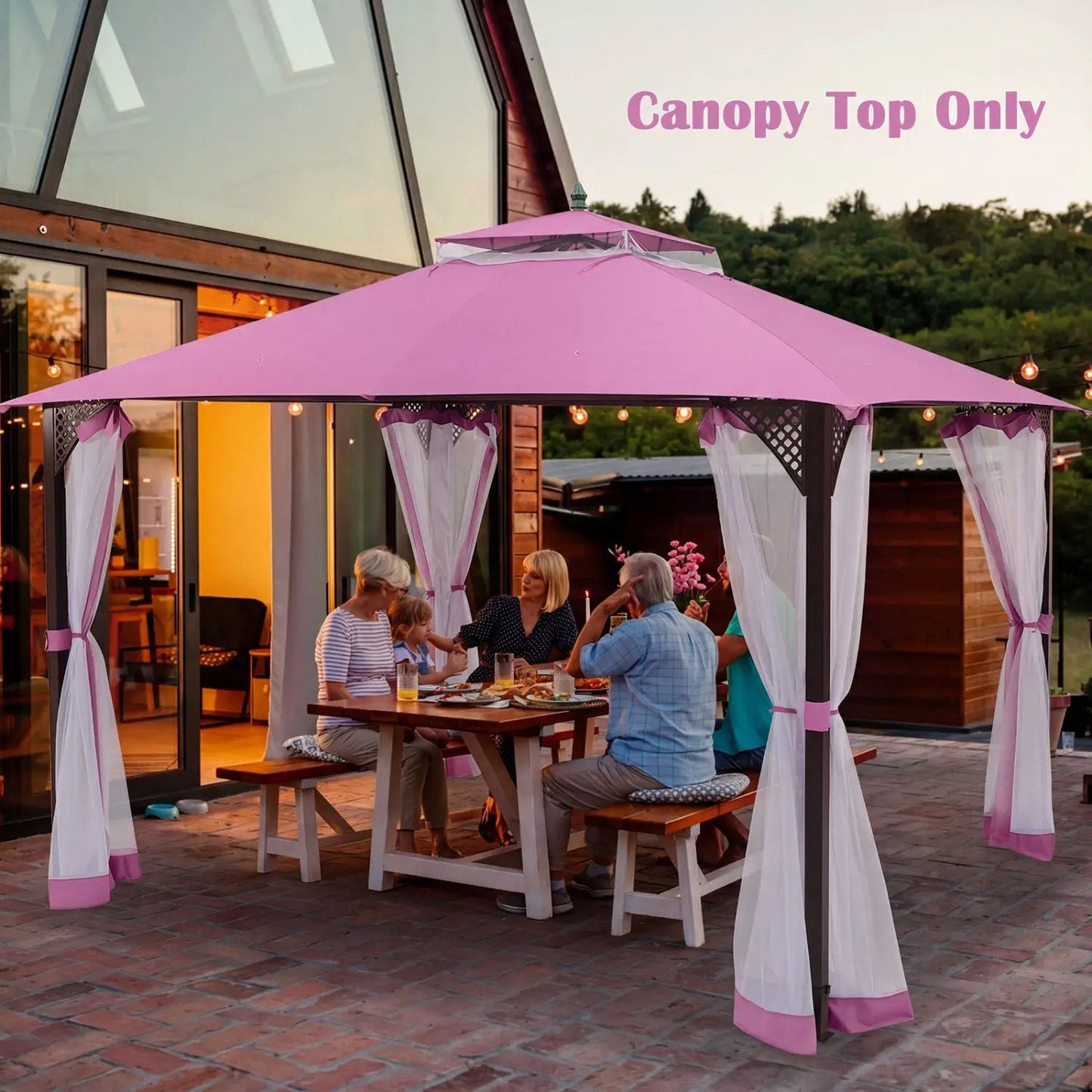 10x12 Gazebo Replacement Canopy with Vent