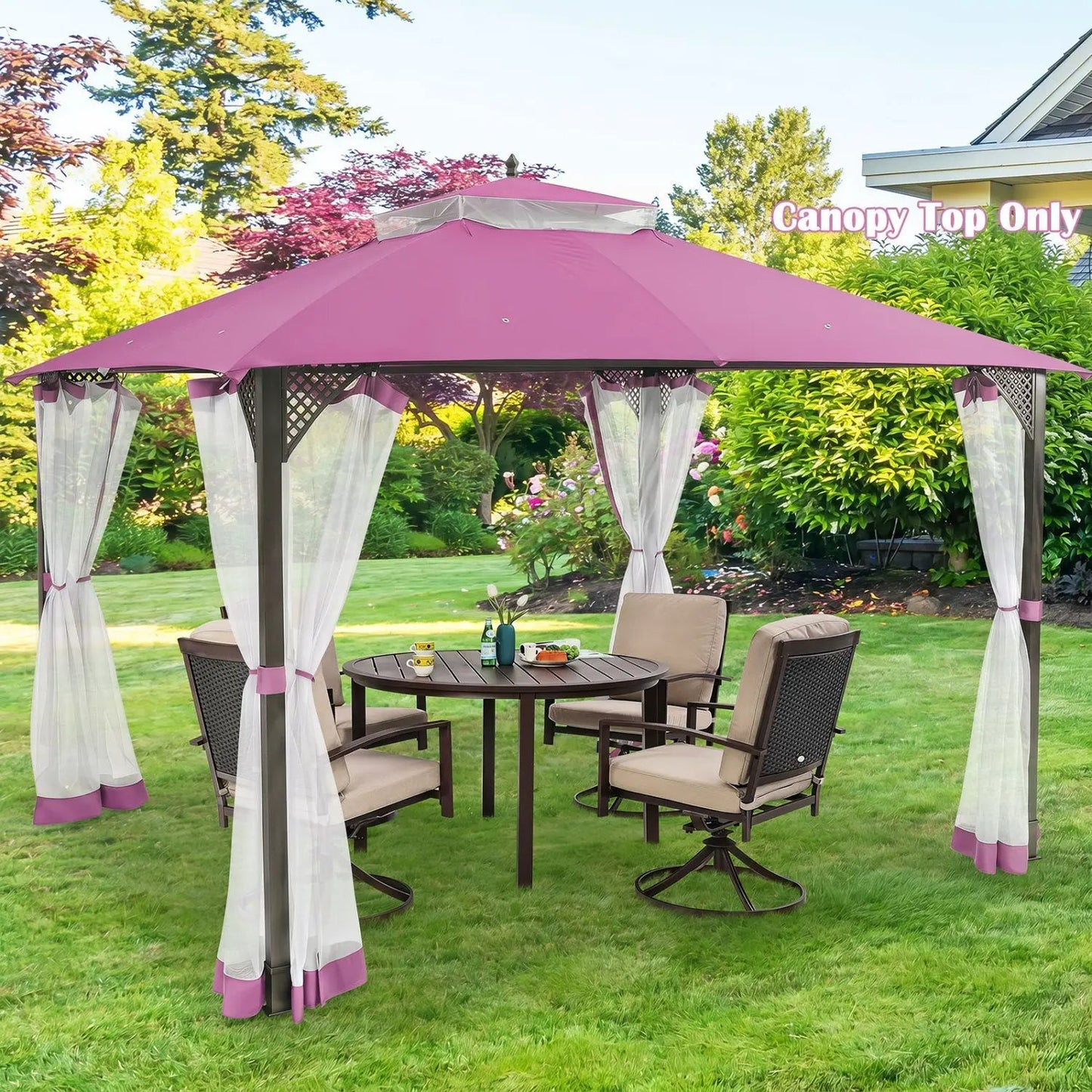 10x12 Gazebo Replacement Canopy with Vent