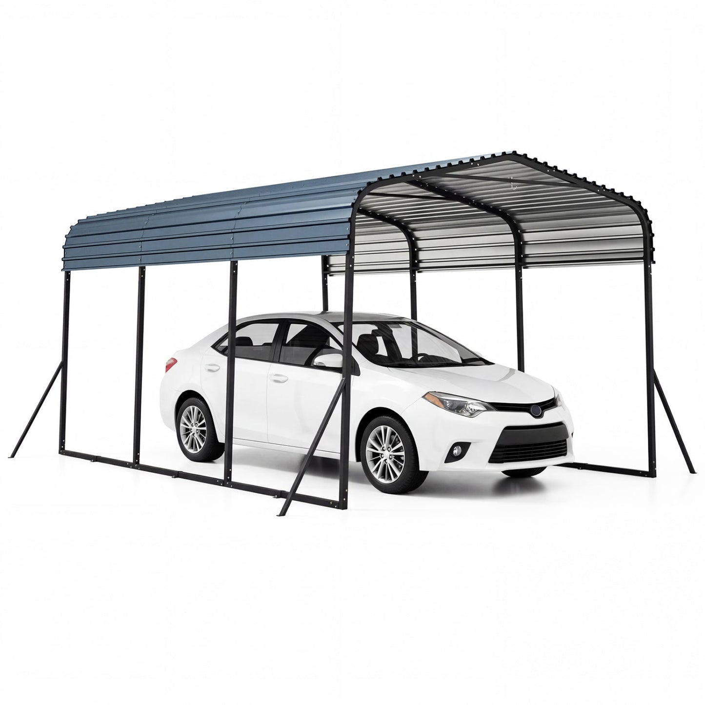 Heavy Duty Carport Shelter Galvanized Steel Roof