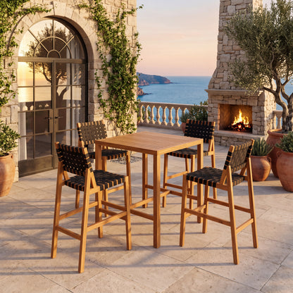 Acacia and Solid Wood Outdoor Furniture Set