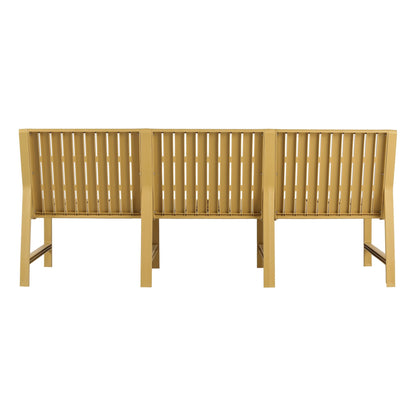 Waterproof two-piece orange outdoor patio set, metal frame, slatted backs on Tampa Home & Garden Store