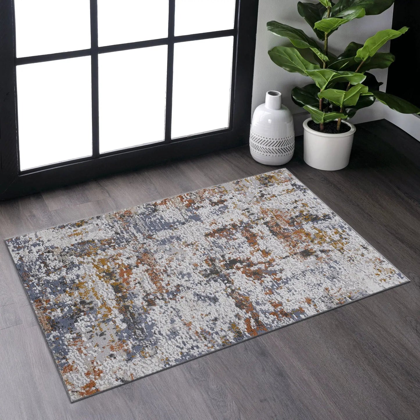 Payas Abstract Area Rug With Neutral Palette