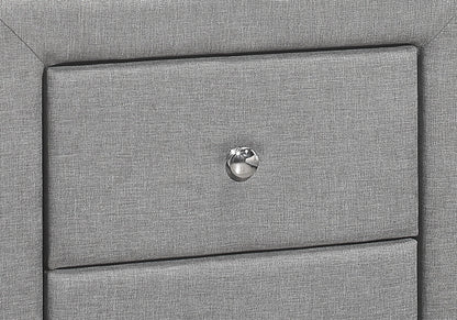 Nightstand With Upholstered Drawer For Bedroom