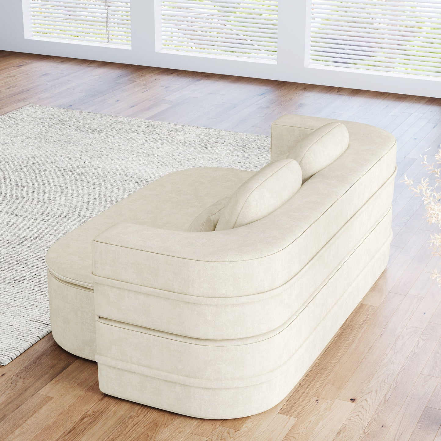 Foldable Sofa Bed with a Multi Functional Blanket