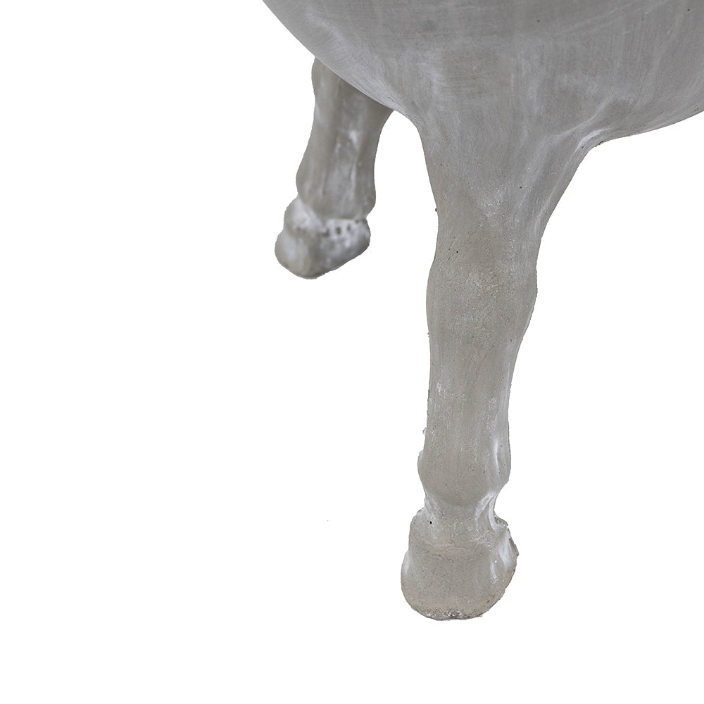 D16x22 planter with legs in gray concrete finish by HouseOfZazla on Tampa Home & Garden Store