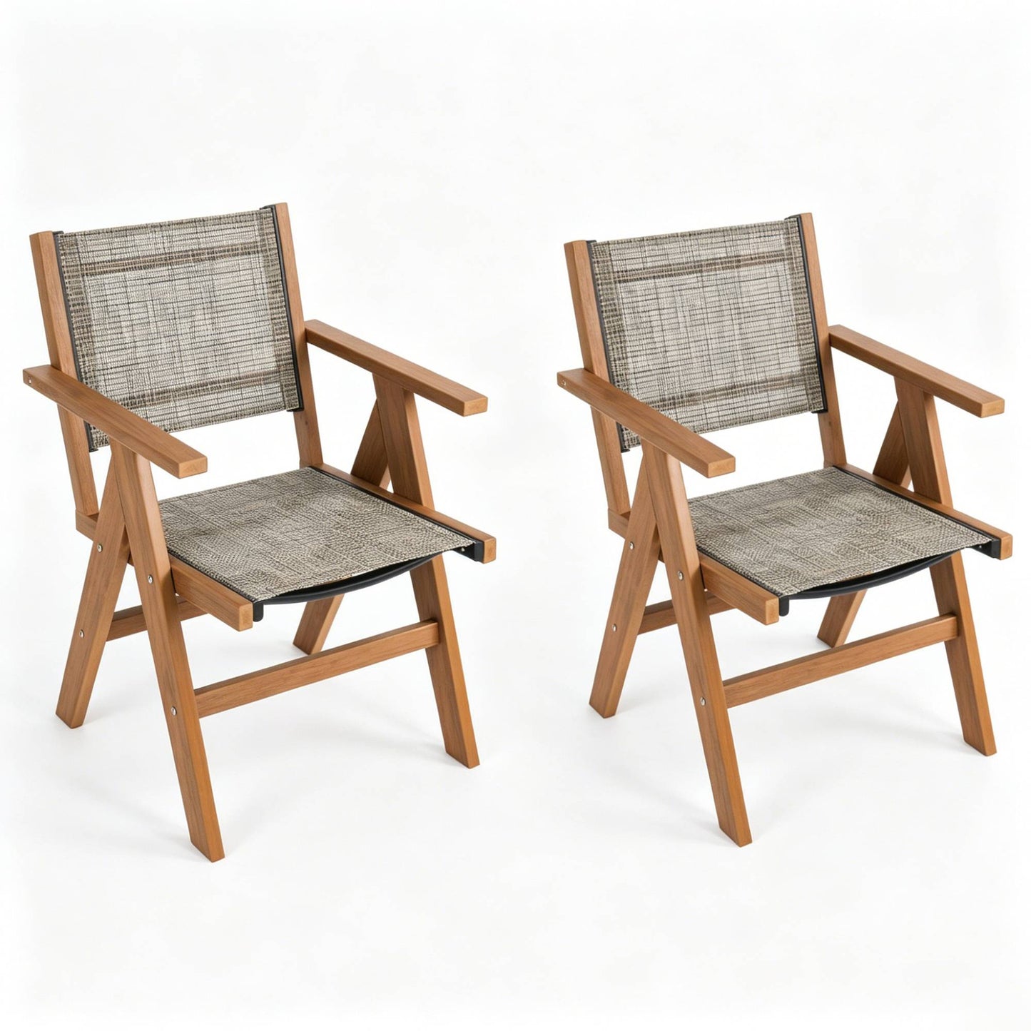 2 Piece Hips Outdoor Dining Chairs for Patio