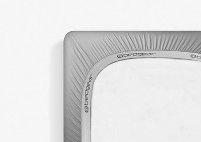 BedGear Dri-Tec Light Gray Fitted Crib Sheet