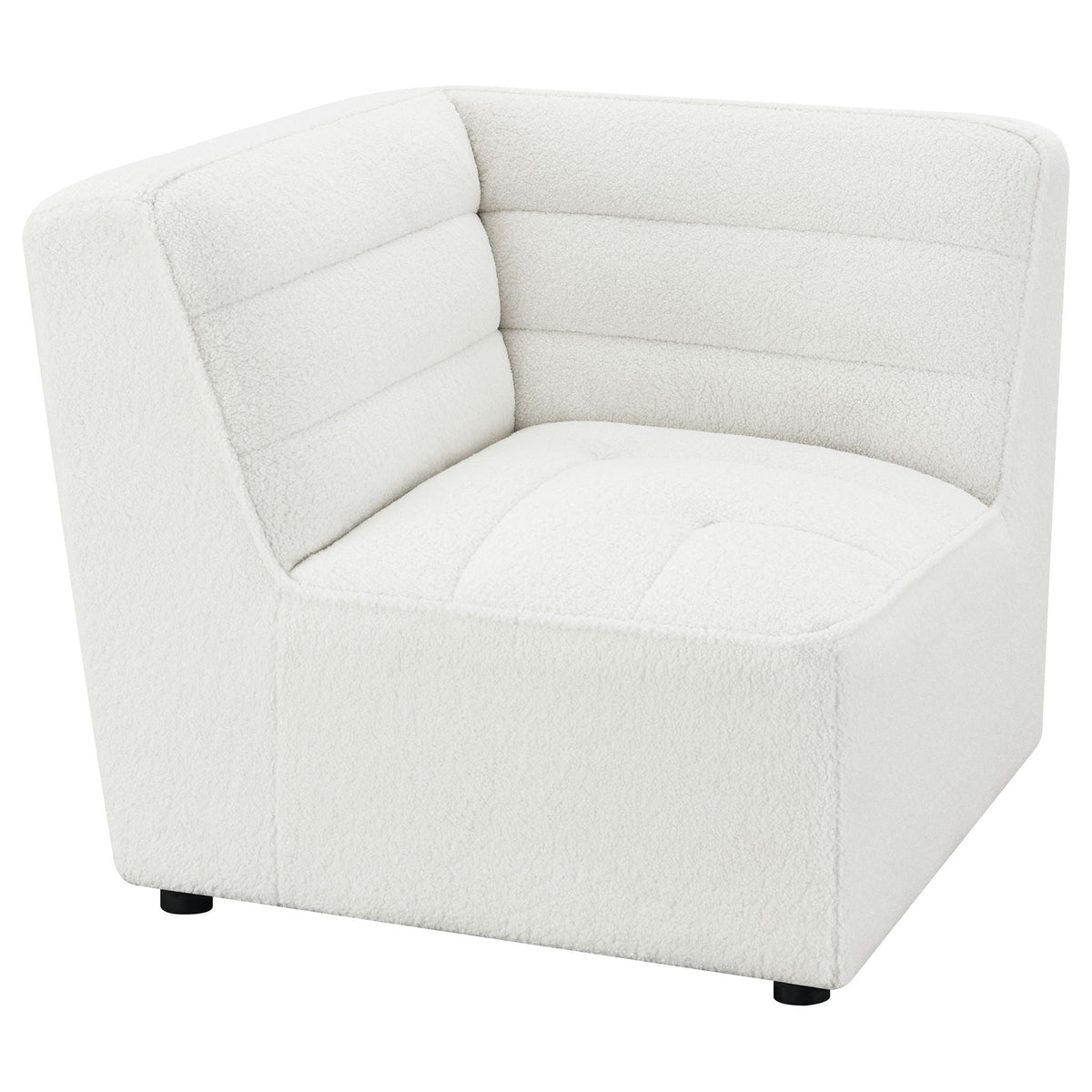 Nevve 6-Piece Upholstered Tufted Sectional Ivory, 2-Piece living room set, textured fabric on Tampa Home & Garden Store