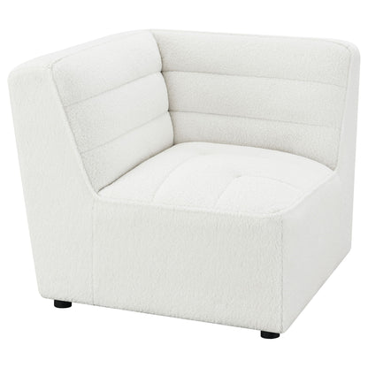 Nevve 6-Piece Upholstered Tufted Sectional Ivory, 2-Piece living room set, textured fabric on Tampa Home & Garden Store
