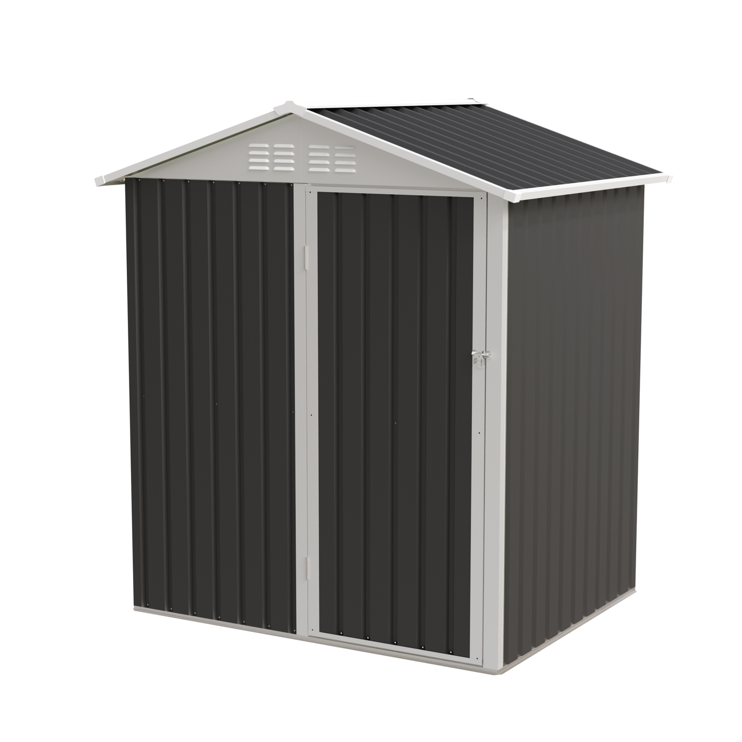 Sturdy Metal and Outdoor Shed with a Hinge Door
