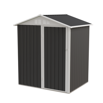 Sturdy Metal and Outdoor Shed with a Hinge Door