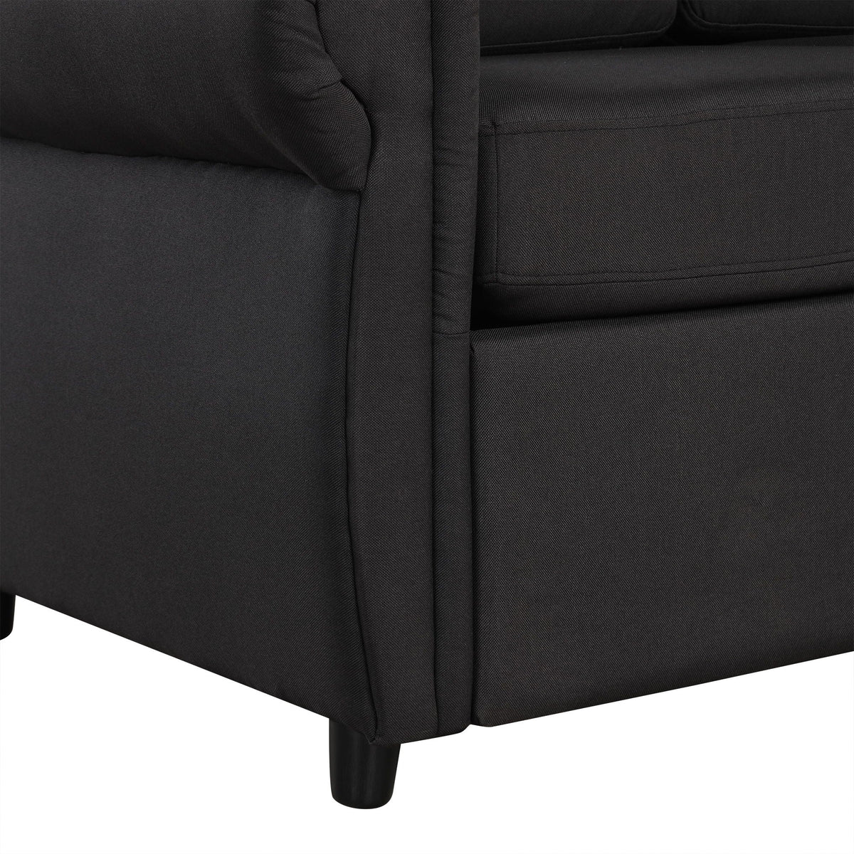 Pull Out Sofa Bed With Twin Memory Foam Mattress