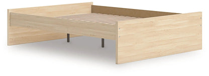 Onita platform bed, light oak finish with slatted base, storage bed by Unique Piece Furniture on Tampa Home & Garden Store