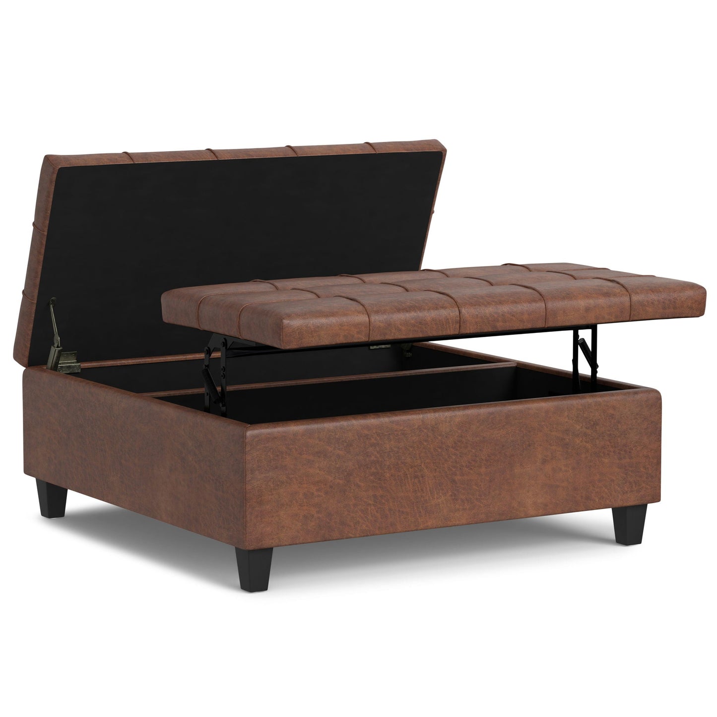Harrison Upholstered Coffee Table Storage Ottoman