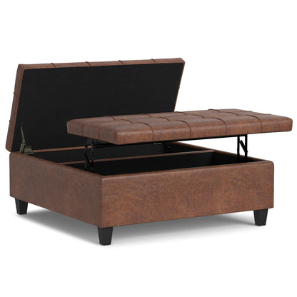 Harrison Upholstered Coffee Table Storage Ottoman