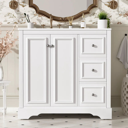 Bathroom Vanity with Sink and Soft-Close Doors