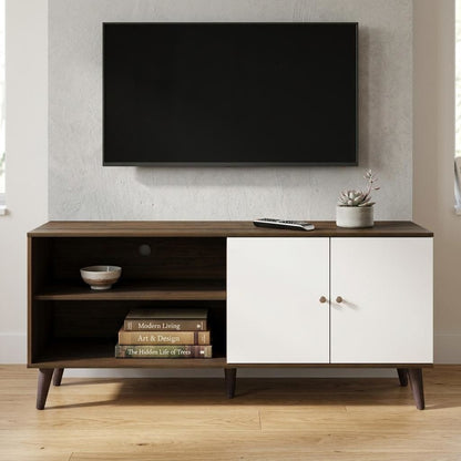 Amidon TV Stand With Storage Shelves and Cabinet