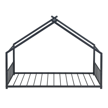 Metal House Bed canopy bed in dark steel by Unique Piece Furniture on Tampa Home & Garden Store