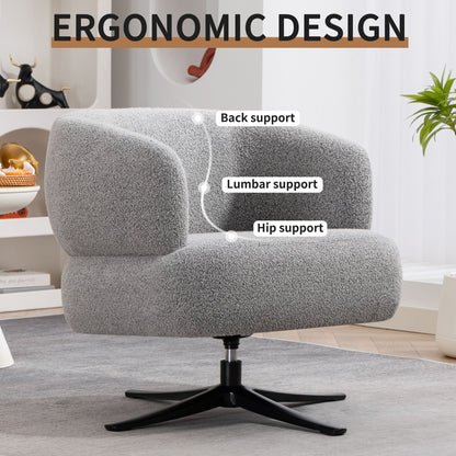 Cozy Cuddle Swivel Chair and Breathable Fabric