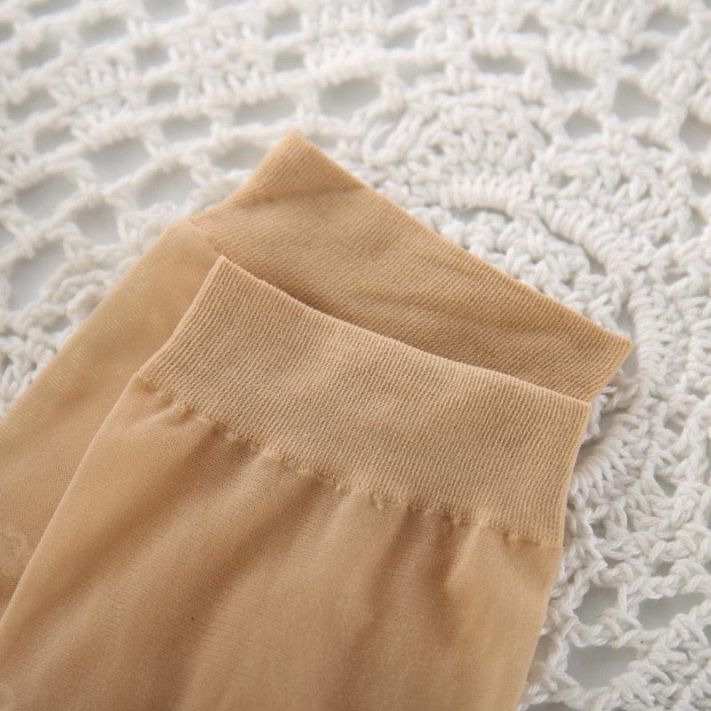 Stevvex beige women's ankle socks pair ribbed cuff soft knit cotton blend on Tampa Home & Garden Store