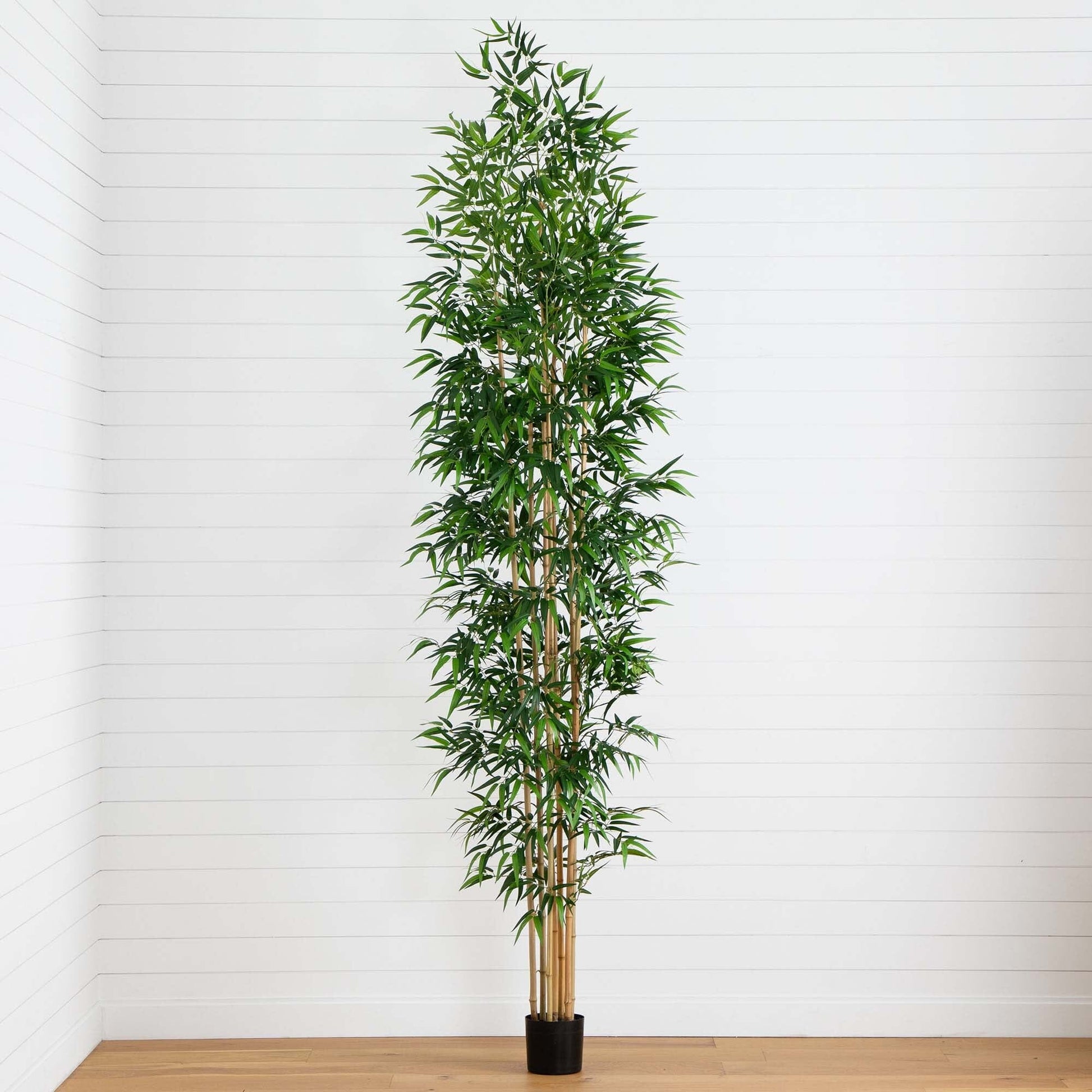 11’ Artificial Bamboo Tree with Real Bamboo Trunks - Tampa Home & Garden Store
