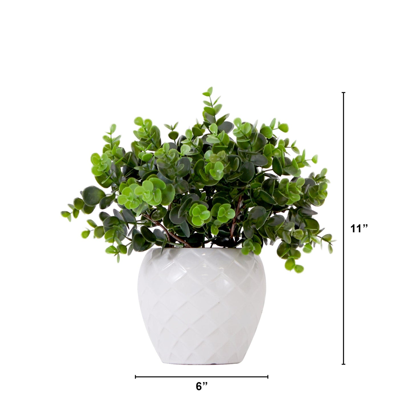 11” Artificial Boxwood Plant with Decorative Planter - Tampa Home & Garden Store