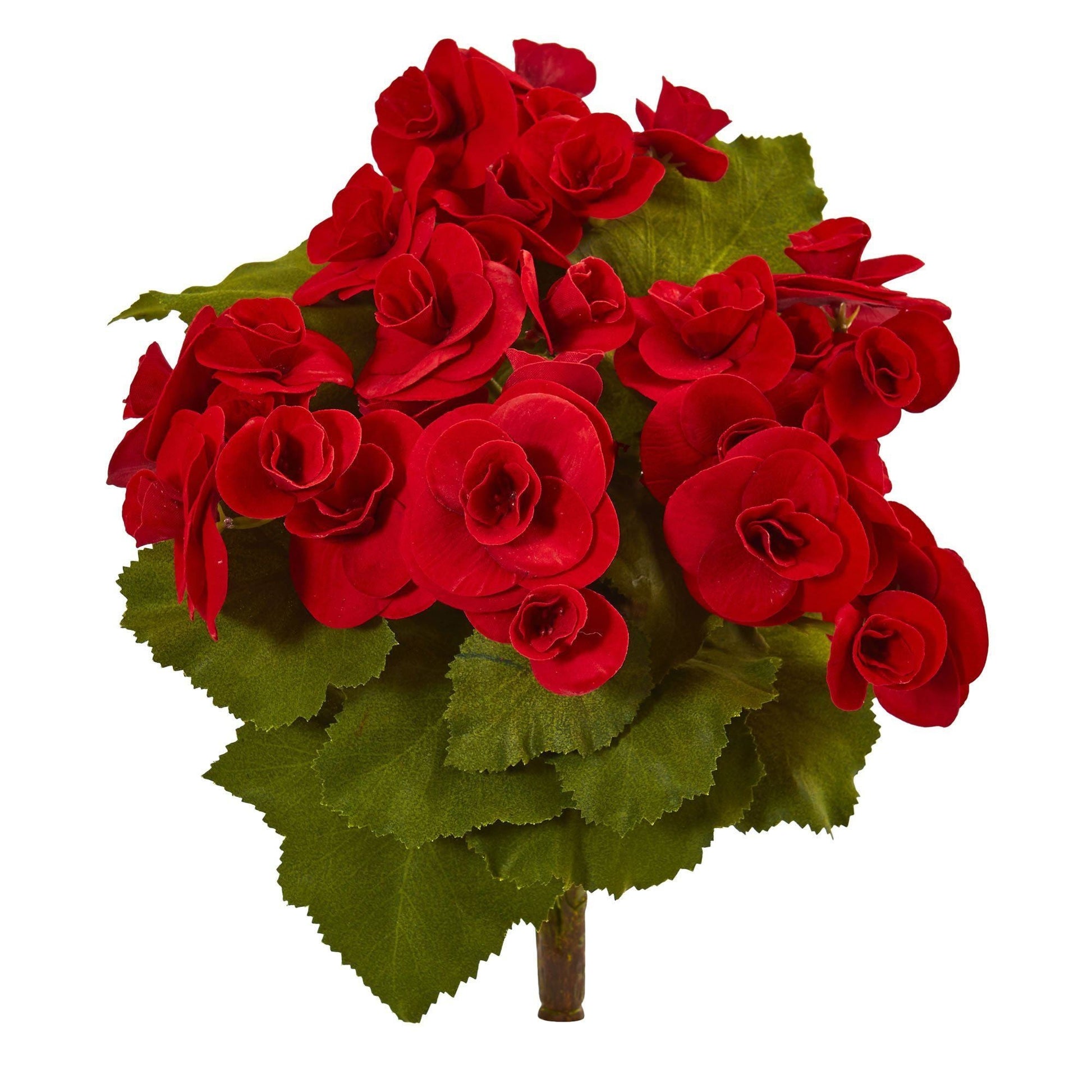 11” Begonia Bush Artificial Flower (Set of 4) - Tampa Home & Garden Store