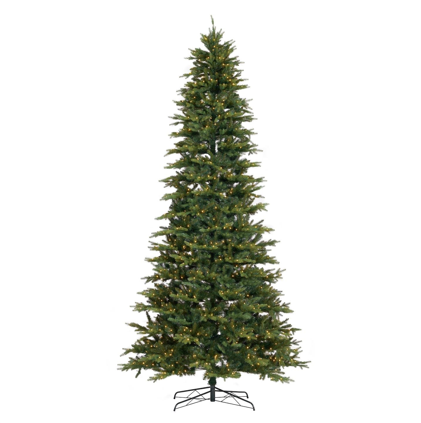 11’ Belgium Fir “Natural Look” Artificial Christmas Tree with 1250 Clear LED Lights and 4222 Bendable Branches - Tampa Home & Garden Store