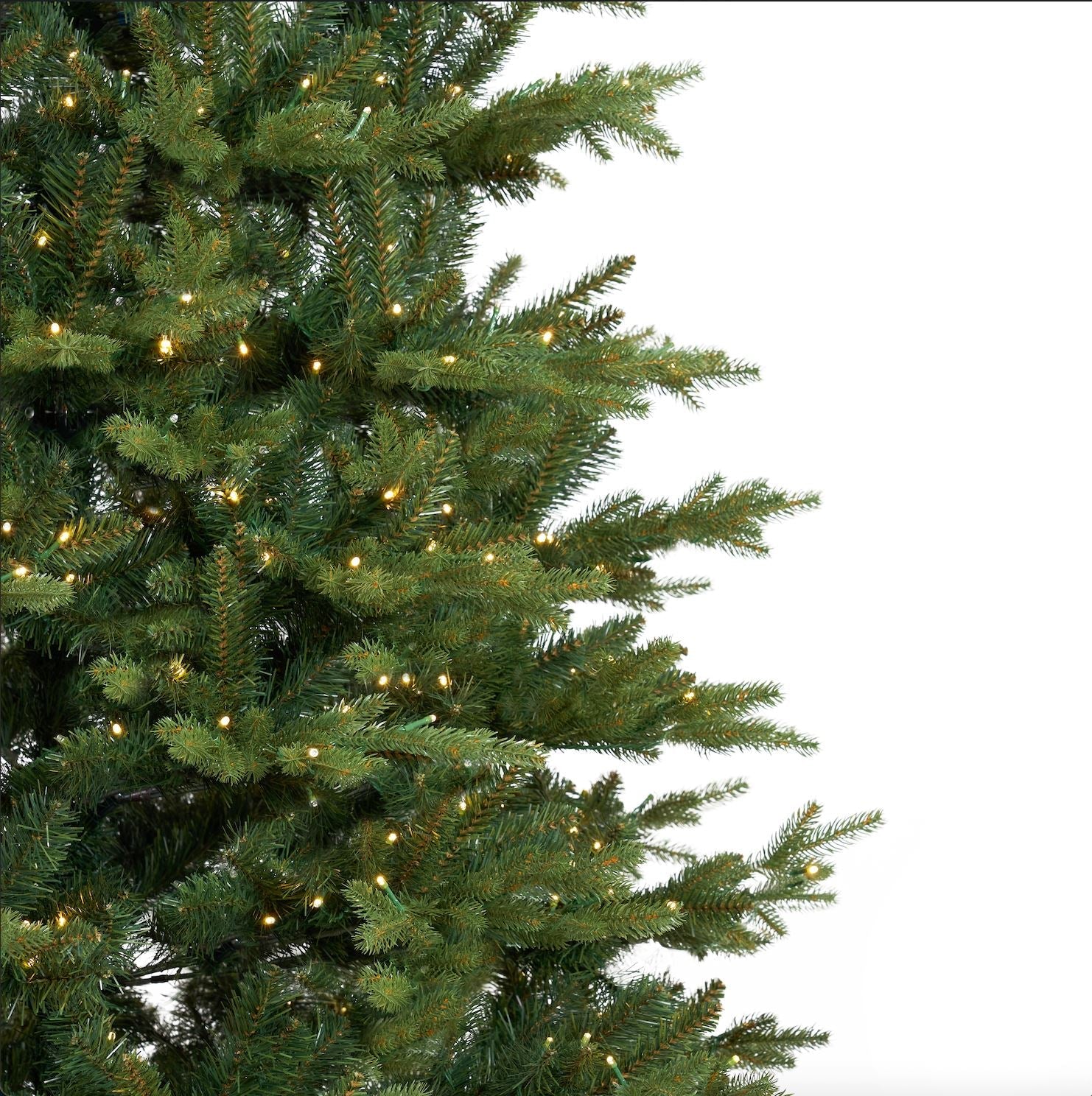 11’ Belgium Fir “Natural Look” Artificial Christmas Tree with 1250 Clear LED Lights and 4222 Bendable Branches - Tampa Home & Garden Store
