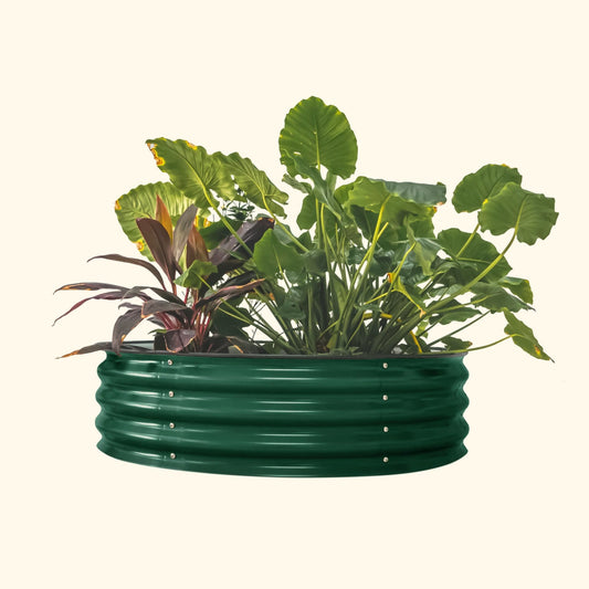 11" High 42" Round Raised Garden Bed Kit | Metal - Tampa soil911.com