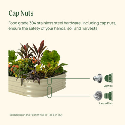 11" High 42" Round Raised Garden Bed Metal - Tampa Home & Garden Store