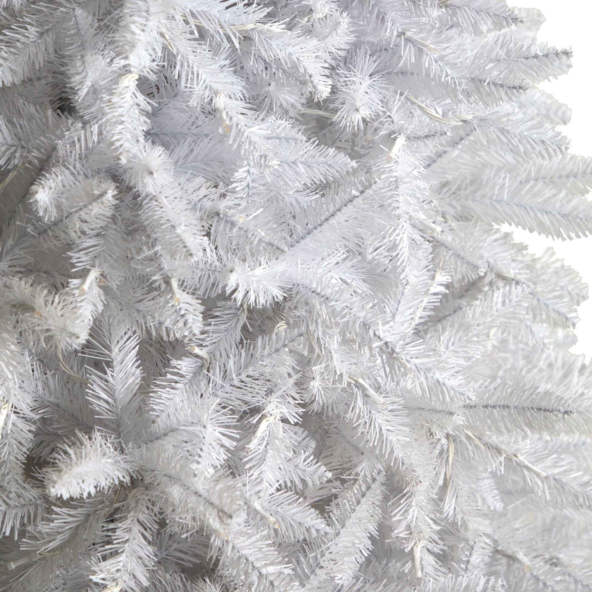 11’ Slim White Artificial Christmas Tree with 950 Warm White LED Lights and 2836 Bendable Branches - Tampa Home & Garden Store