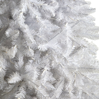 11’ Slim White Artificial Christmas Tree with 950 Warm White LED Lights and 2836 Bendable Branches - Tampa Home & Garden Store