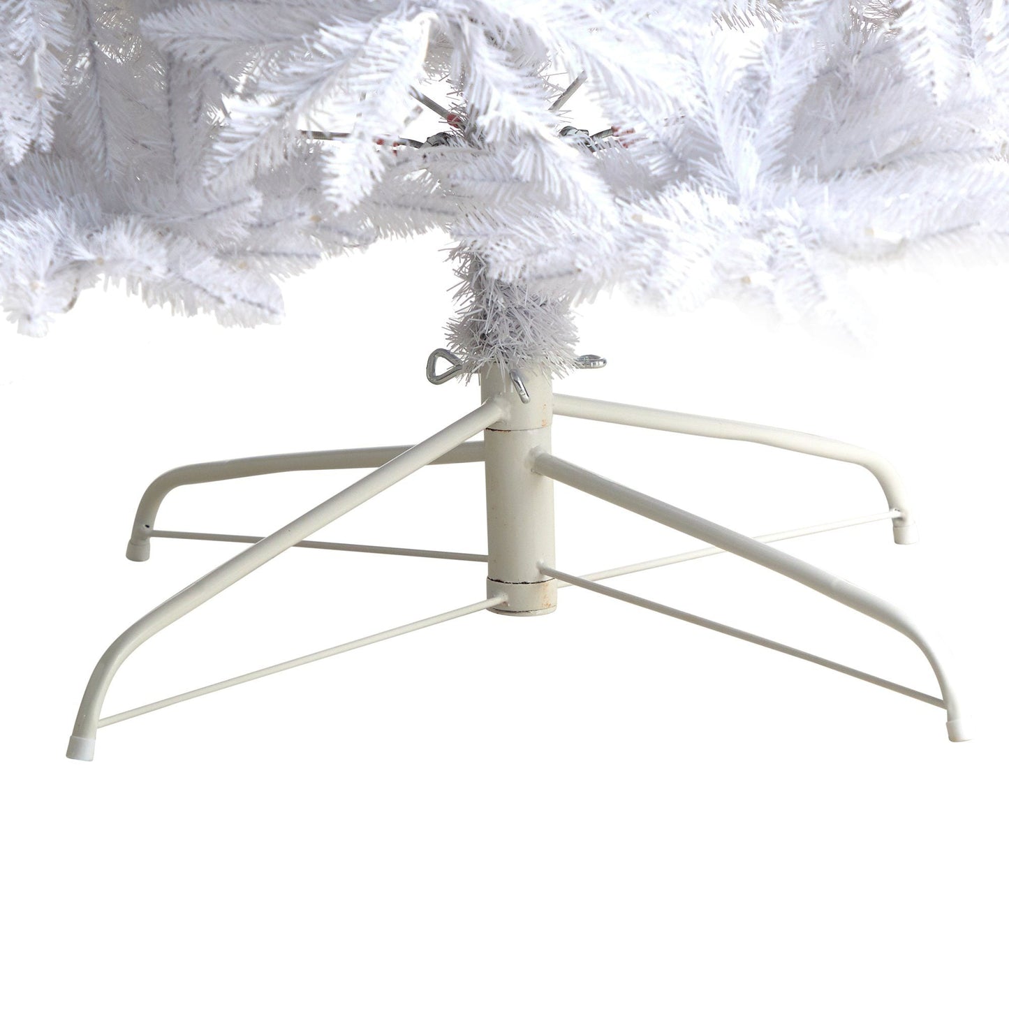 11’ Slim White Artificial Christmas Tree with 950 Warm White LED Lights and 2836 Bendable Branches - Tampa Home & Garden Store
