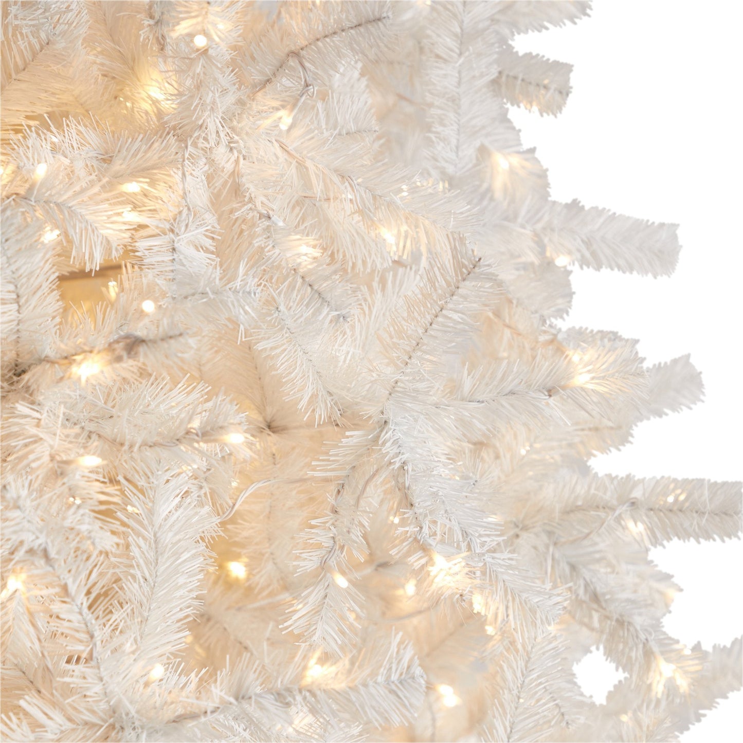 11' White Artificial Christmas Tree with 2720 Bendable Branches and 1000 LED Lights - Tampa Home & Garden Store