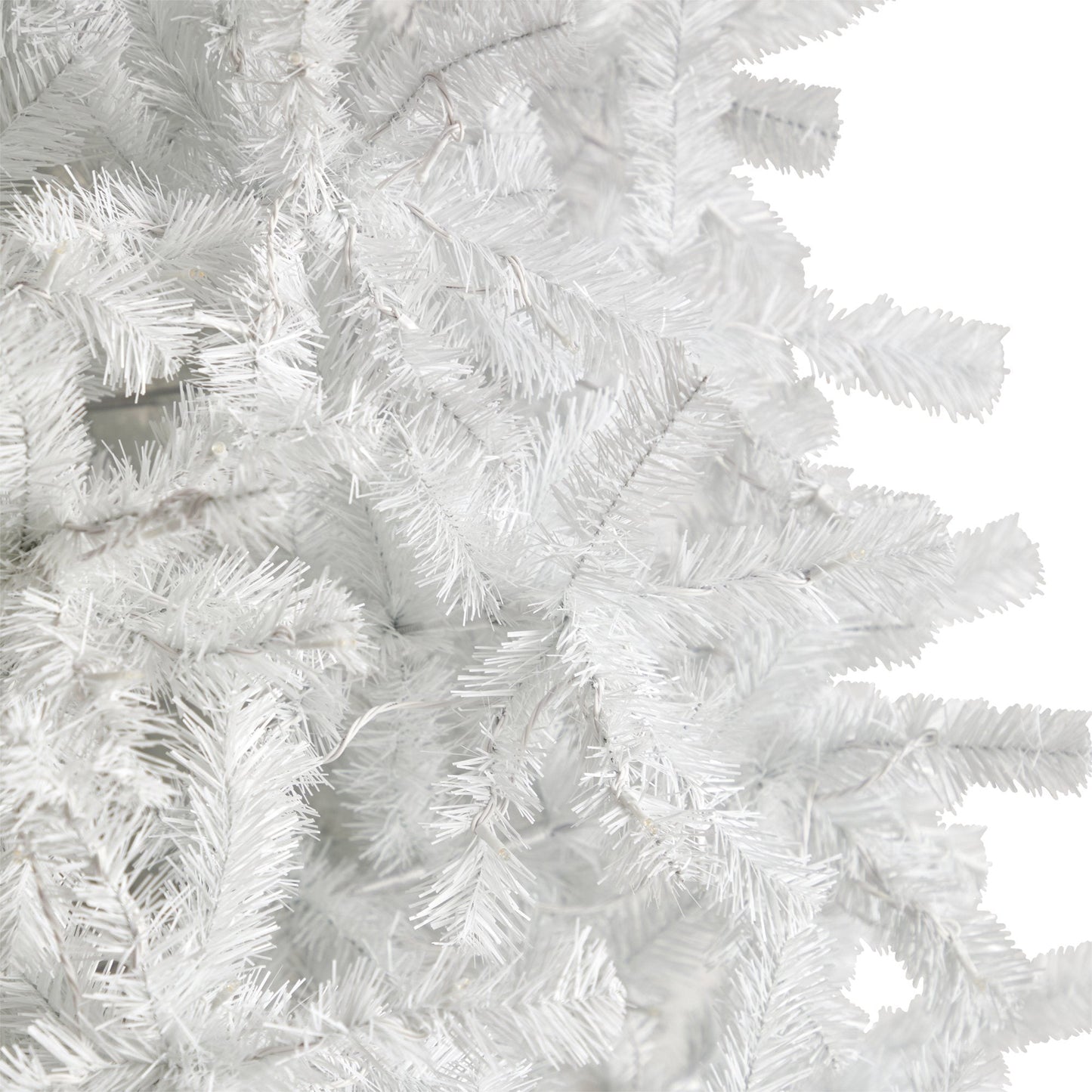 11' White Artificial Christmas Tree with 2720 Bendable Branches and 1000 LED Lights - Tampa Home & Garden Store