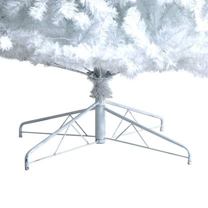 11' White Artificial Christmas Tree with 2720 Bendable Branches and 1000 LED Lights - Tampa Home & Garden Store