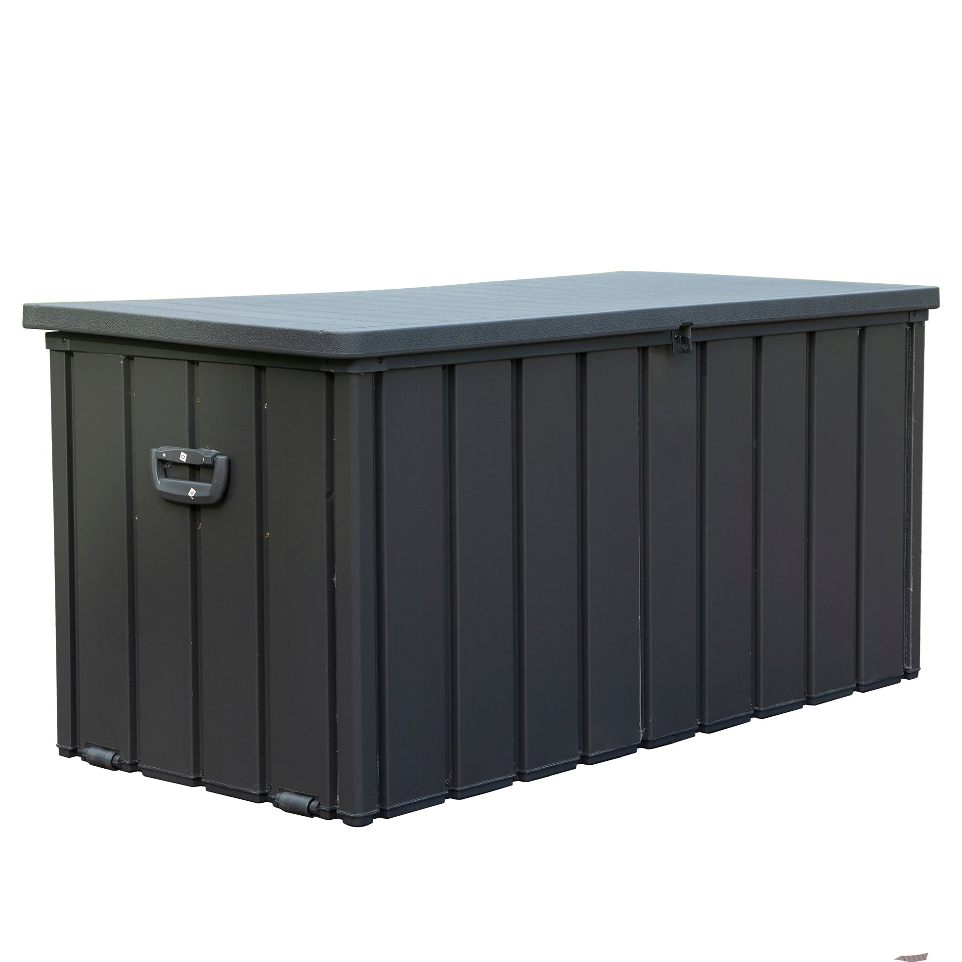 100 Gallon outdoor storage deck box dark gray waterproof lid HouseOfZazla on Tampa Home & Garden Store