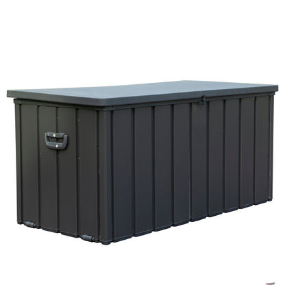 100 Gallon outdoor storage deck box dark gray waterproof lid HouseOfZazla on Tampa Home & Garden Store