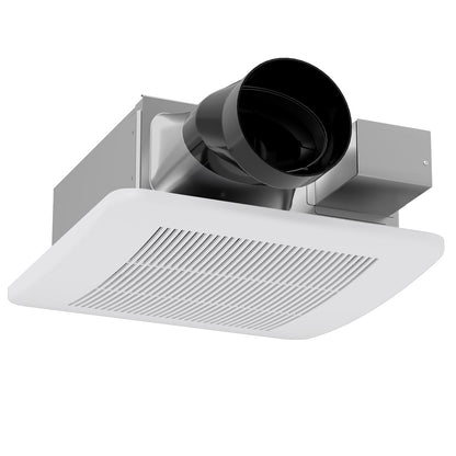 Ventilador de techo para baño de 50/80/110 CFM con Pick-A-Flow y conducto de 4 pulgadas