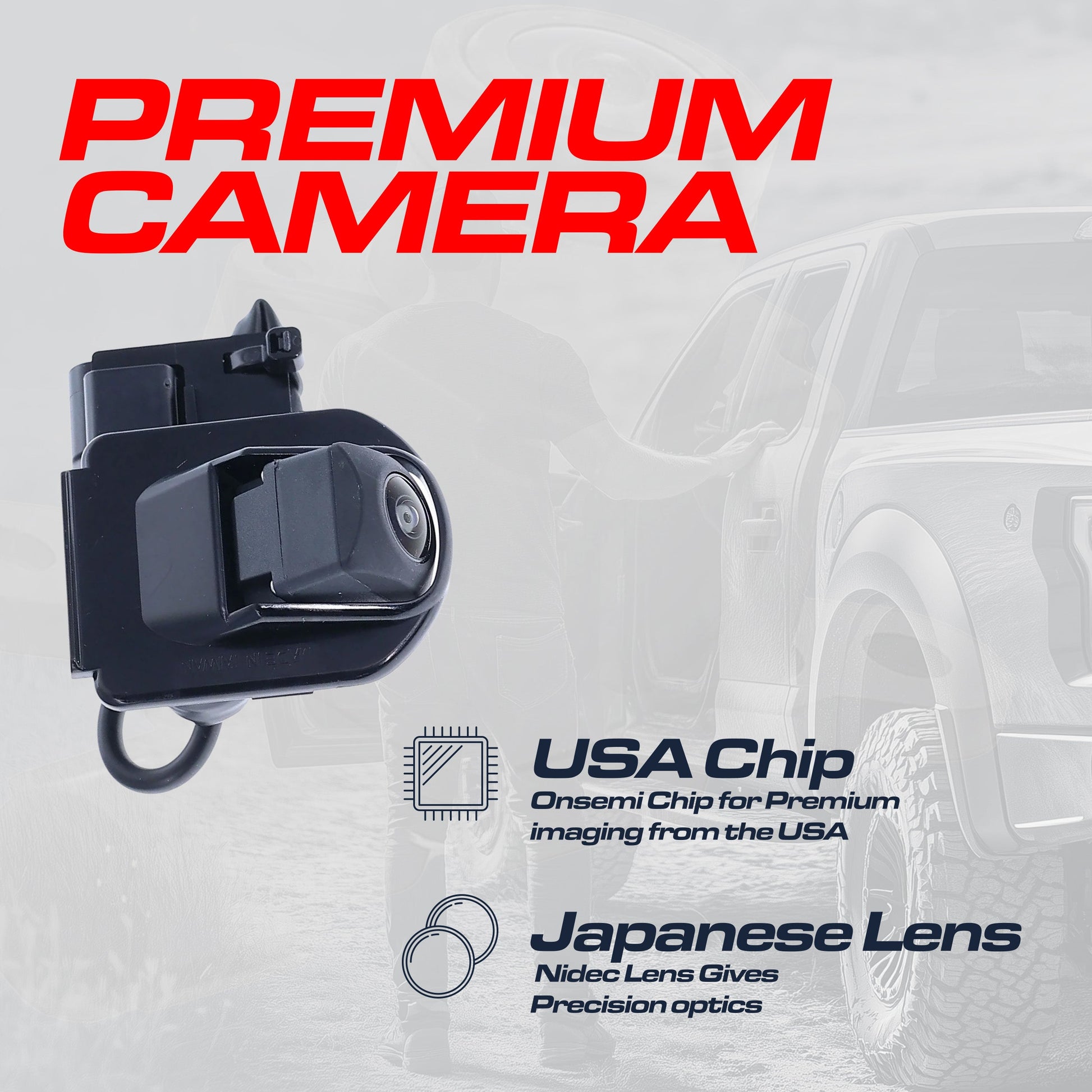 Honda Accord Coupe backup camera OE replacement by Master Tailgaters, black housing with wiring on Tampa Home & Garden Store