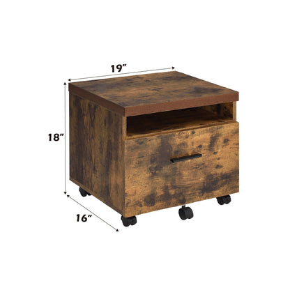 Bob File Cabinet Weathered Oak and Black