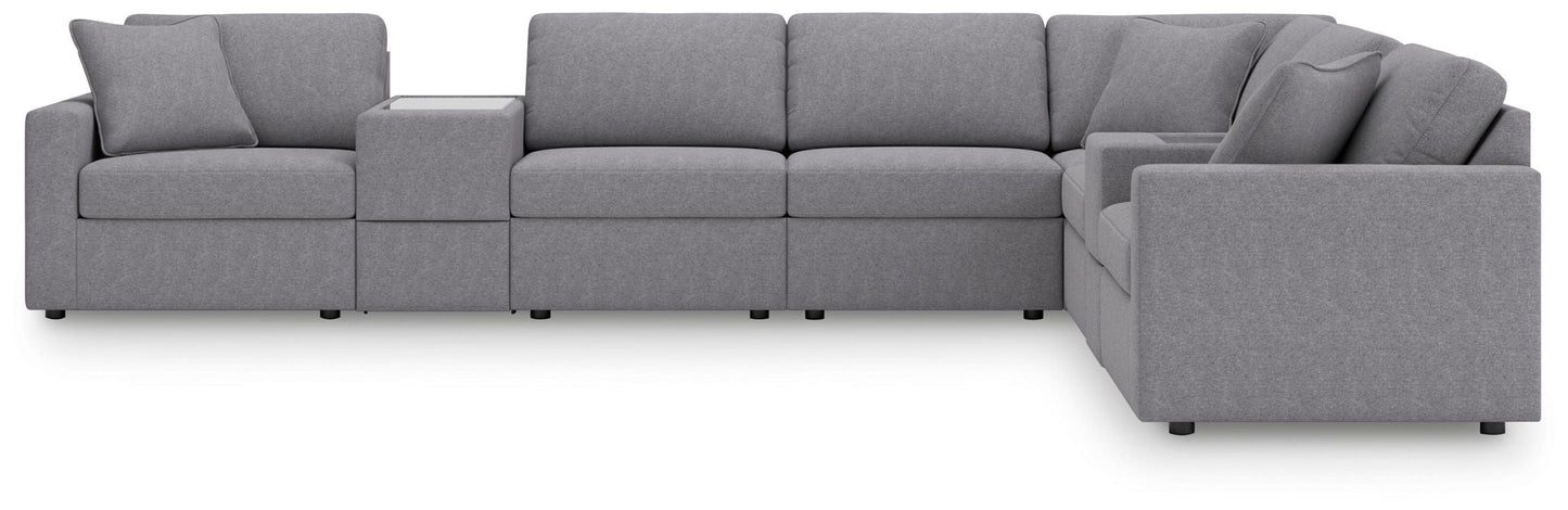 Modmax Sectional in Granite Performance Fabric