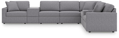 Modmax Sectional in Granite Performance Fabric