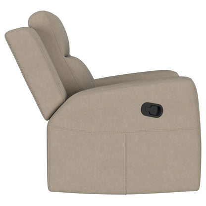 Slater taupe recliner chair with manual recline on Tampa Home & Garden Store