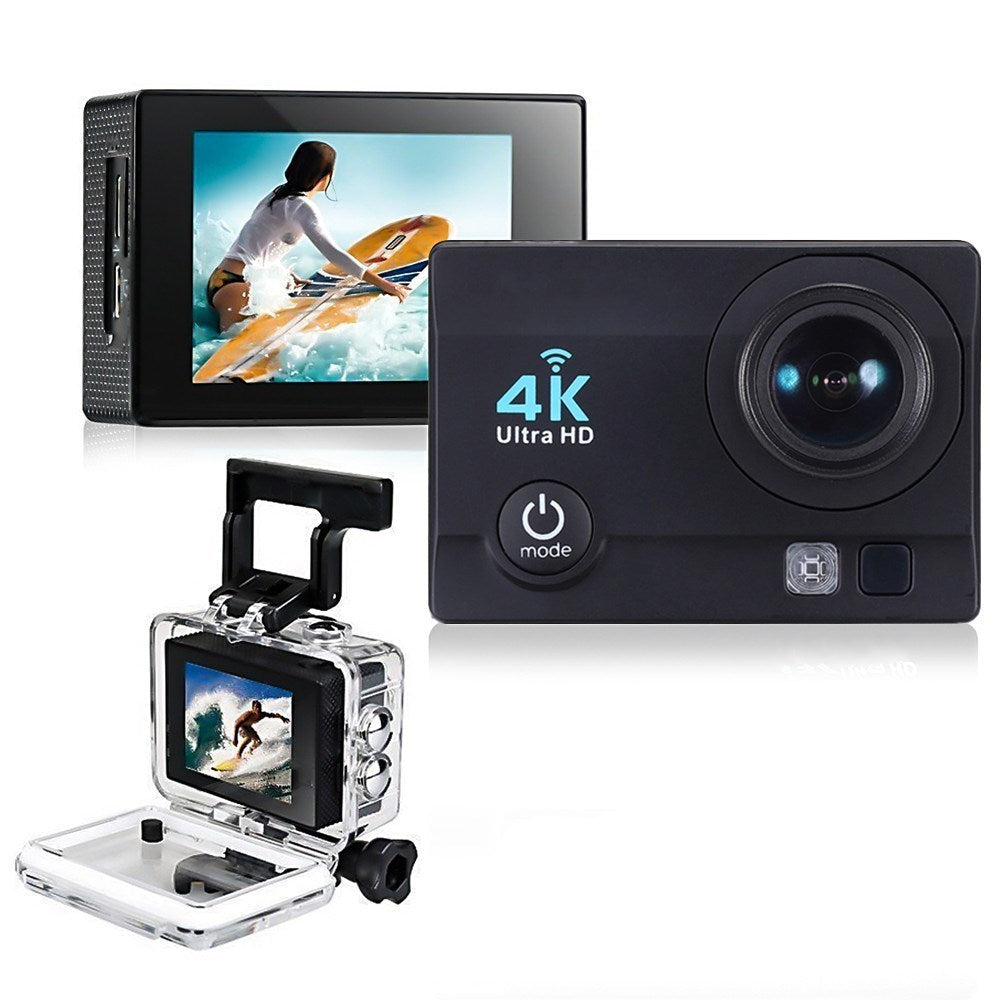 Sell My Stuff action camera 4K wireless wifi black with waterproof housing and built in screen on Tampa Home & Garden Store