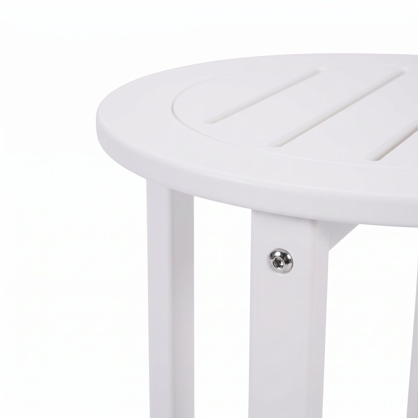 White HDPE Outdoor Side and Patio End Table