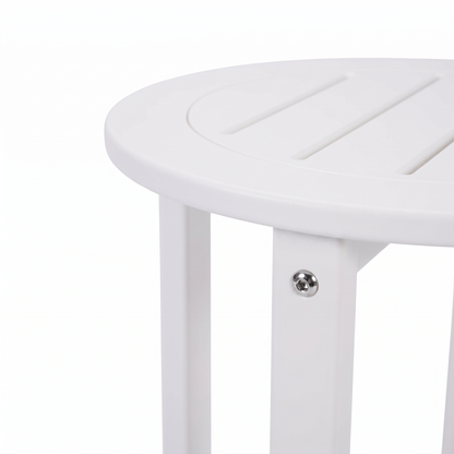 White HDPE Outdoor Side and Patio End Table