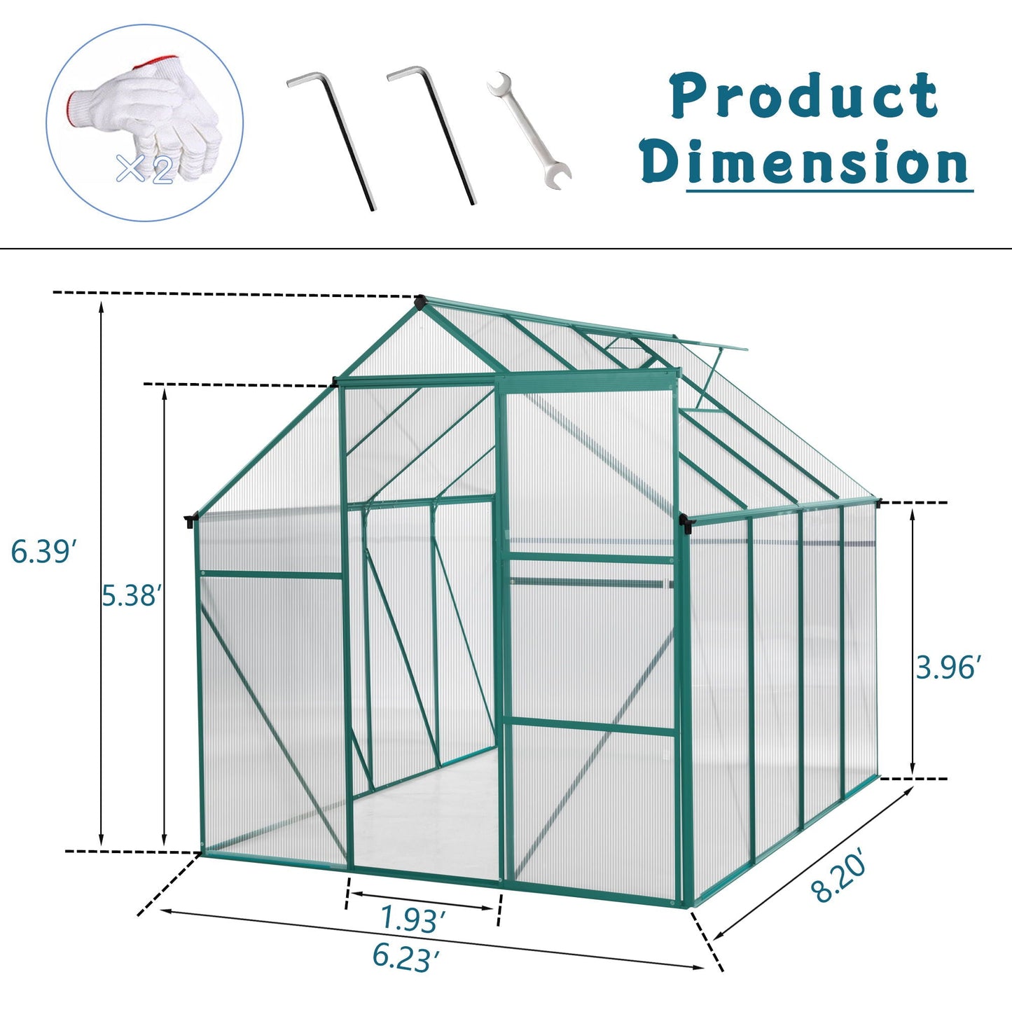 Outdoor Polycarbonate House and Raised Metal Base